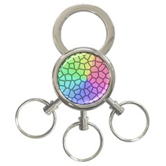 Comb-the Sun 3-Ring Key Chain