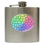 Comb-the Sun Hip Flask (6 oz) Front