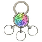 Comb-the Sun 3-Ring Key Chain Front