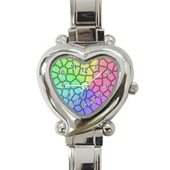 Comb-the Sun Heart Italian Charm Watch