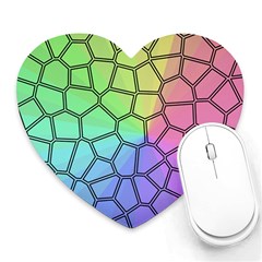 Comb-the Sun Heart Mousepads