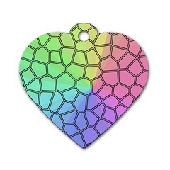 Comb-the Sun Dog Tag Heart (One Side)