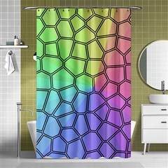 Comb-the Sun Shower Curtain 48  x 72  (Small) 