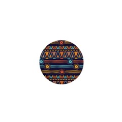 Bohemian-ethnic-seamless-pattern-with-tribal-stripes 1  Mini Magnets by Wegoenart