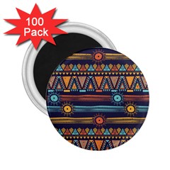 Bohemian-ethnic-seamless-pattern-with-tribal-stripes 2 25  Magnets (100 Pack)  by Wegoenart