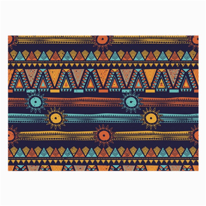 Bohemian-ethnic-seamless-pattern-with-tribal-stripes Large Glasses Cloth