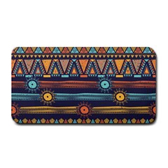 Bohemian-ethnic-seamless-pattern-with-tribal-stripes Medium Bar Mats by Wegoenart