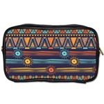 Bohemian-ethnic-seamless-pattern-with-tribal-stripes Toiletries Bag (Two Sides) Front