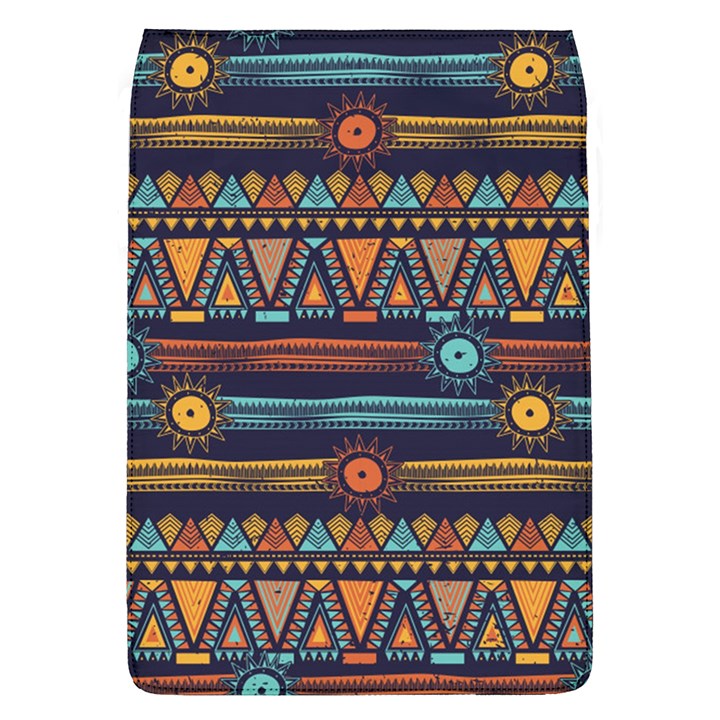 Bohemian-ethnic-seamless-pattern-with-tribal-stripes Removable Flap Cover (L)