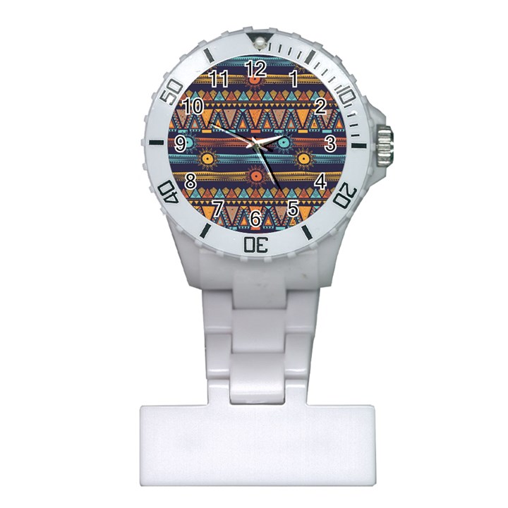 Bohemian-ethnic-seamless-pattern-with-tribal-stripes Plastic Nurses Watch