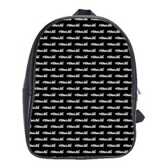 Be Wild Text Motif Pattern School Bag (large) by dflcprintsclothing