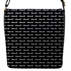 Be Wild Text Motif Pattern Flap Closure Messenger Bag (s)