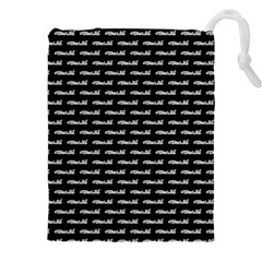 Be Wild Text Motif Pattern Drawstring Pouch (4xl) by dflcprintsclothing