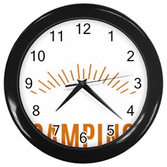 I Love Camping Wall Clock (black) by PFashionArt