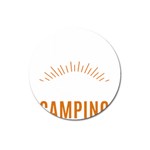 I Love Camping Magnet 3  (Round) Front