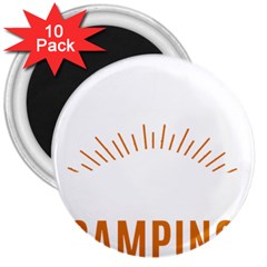 I Love Camping 3  Magnets (10 Pack)  by PFashionArt