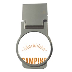 I Love Camping Money Clips (round)  by PFashionArt