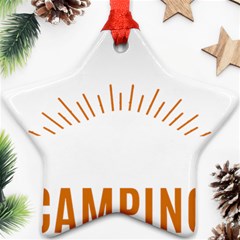 I Love Camping Star Ornament (two Sides)