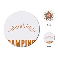 I Love Camping Playing Cards Single Design (round) by PFashionArt