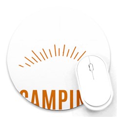 I Love Camping Round Mousepads by PFashionArt