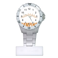 I Love Camping Plastic Nurses Watch by PFashionArt