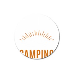 I Love Camping Magnet 3  (round) by PFashionArt