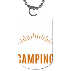 I Love Camping Dog Tag (one Side)