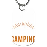 I Love Camping Dog Tag (One Side) Front