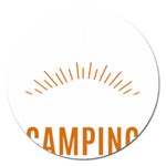 I Love Camping Magnet 5  (Round) Front