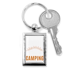 I Love Camping Key Chain (rectangle)