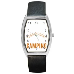 I Love Camping Barrel Style Metal Watch by PFashionArt