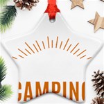 I Love Camping Star Ornament (Two Sides) Front