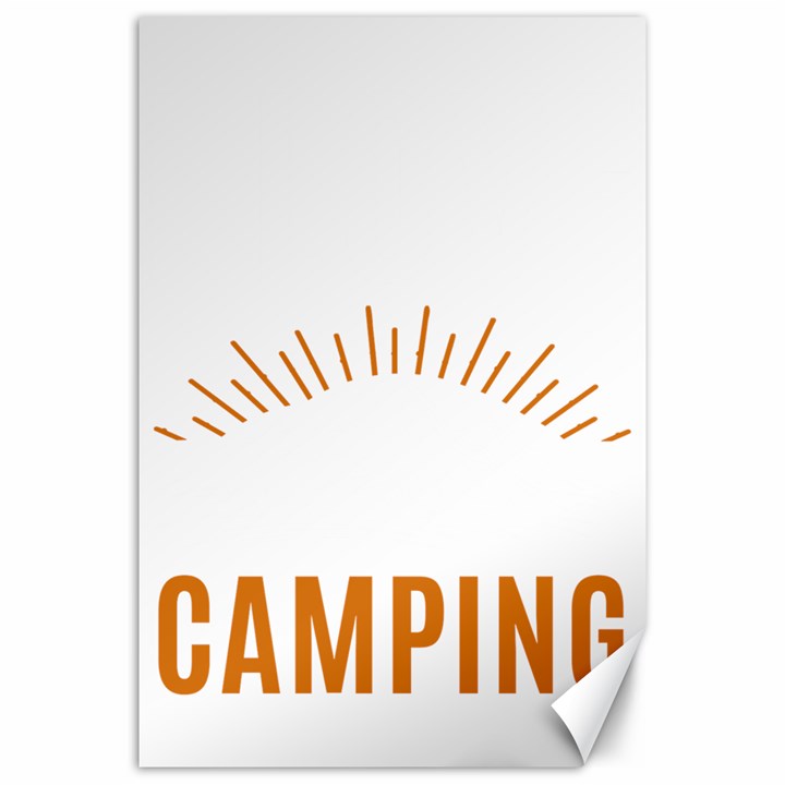 I Love Camping Canvas 20  x 30 