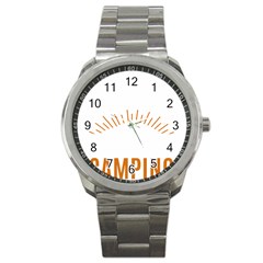 I Love Camping Sport Metal Watch