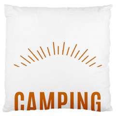 I Love Camping Large Cushion Case (one Side)