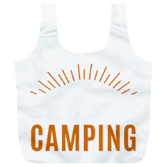 I Love Camping Full Print Recycle Bag (xl) by PFashionArt