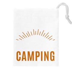 I Love Camping Drawstring Pouch (5xl) by PFashionArt