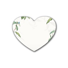 Tropical Love Rubber Coaster (heart) by designsbymallika