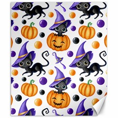 Halloween Cat Pattern Canvas 20  X 24  by designsbymallika