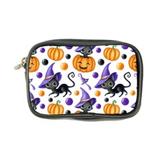 Halloween Cat Pattern Coin Purse by designsbymallika