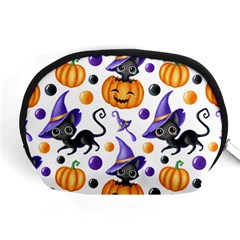 Halloween Cat Pattern Accessory Pouch (medium) by designsbymallika