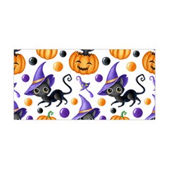 Halloween Cat Pattern Yoga Headband by designsbymallika