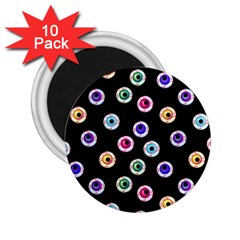 Eye Halloween Pattern 2 25  Magnets (10 Pack)  by designsbymallika