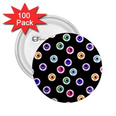 Eye Halloween Pattern 2 25  Buttons (100 Pack)  by designsbymallika