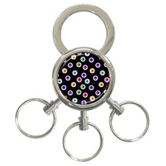 Eye Halloween Pattern 3-ring Key Chain by designsbymallika