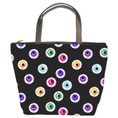 Eye Halloween Pattern Bucket Bag by designsbymallika