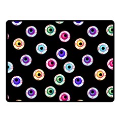 Eye Halloween Pattern Fleece Blanket (small) by designsbymallika