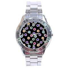 Eye Halloween Pattern Stainless Steel Analogue Watch by designsbymallika