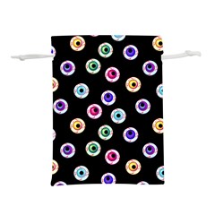 Eye Halloween Pattern Lightweight Drawstring Pouch (l) by designsbymallika