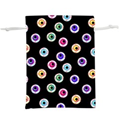 Eye Halloween Pattern  Lightweight Drawstring Pouch (xl) by designsbymallika